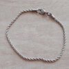 PULSERA DE ACERO SOGA 0.4 LARGO 18CM + 5CM DE EXTENSIÓN