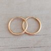 ARO DE ACERO DORADO ARGOLLA 1,5 MM CON BISAGRA. DIÁMETRO 19 MM