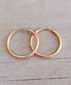 ARO DE ACERO DORADO ARGOLLA 1,5 MM CON BISAGRA. DIÁMETRO 19 MM