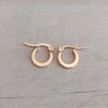 ARO DE ACERO DORADO ARGOLLA CHATA 10 MM