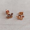 ARO DE ACERO DORADO FIGURA SERPIENTE