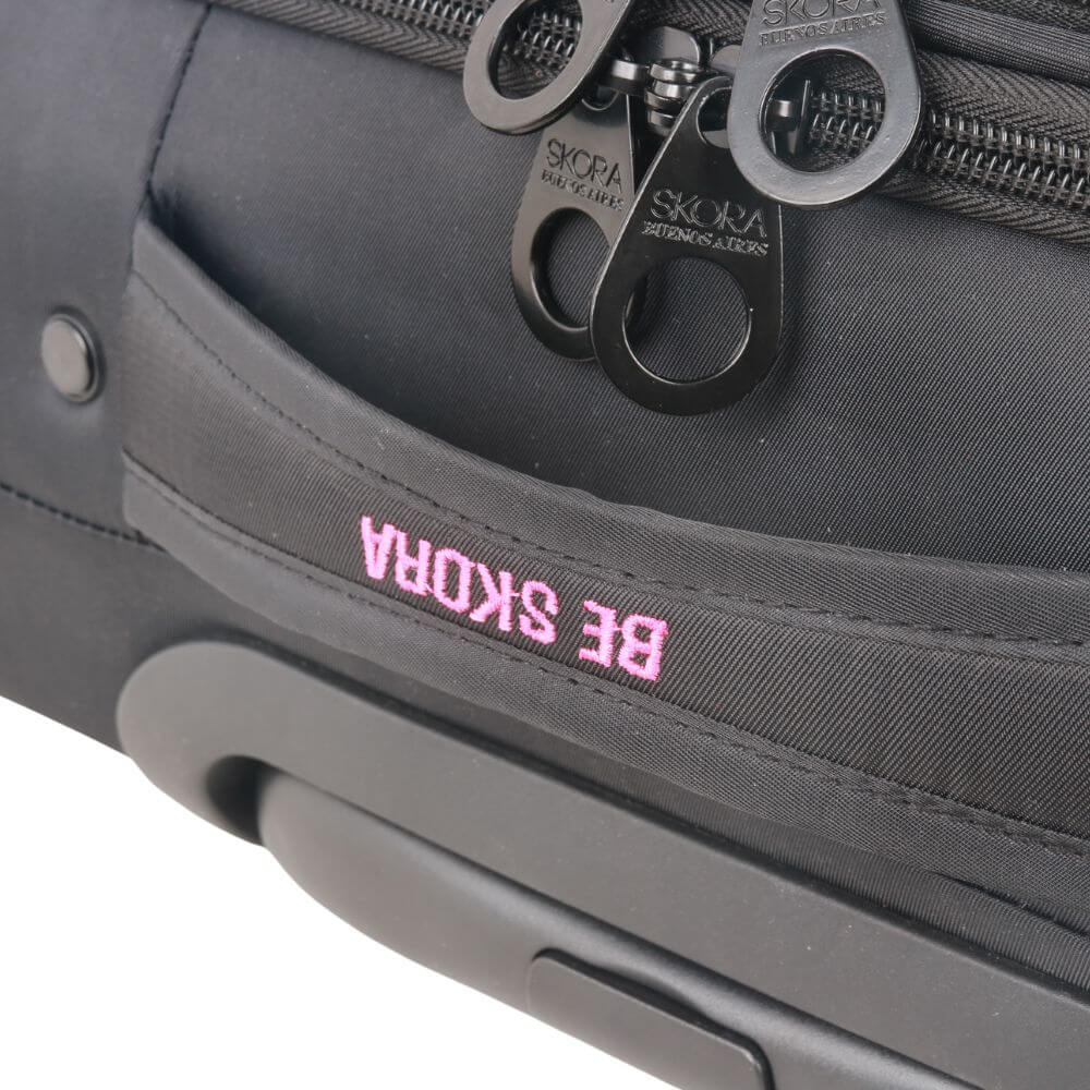 Set valijas SKORA PINK SOFT SIMIL NYLON BLACK Tamaños 18"" 20"" 24"" y 28"" - Imagen 11