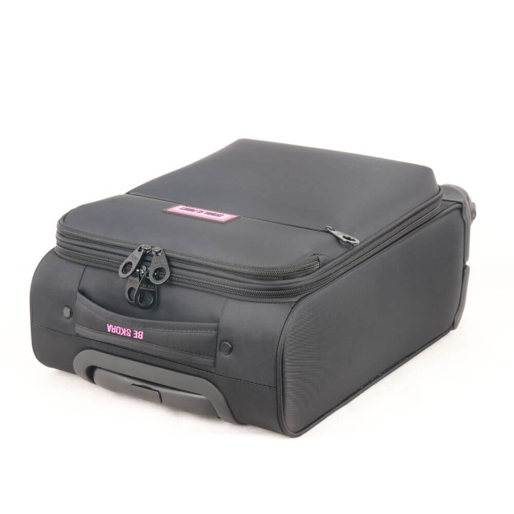 Set valijas SKORA PINK SOFT SIMIL NYLON BLACK Tamaños 18"" 20"" 24"" y 28"" - Imagen 7