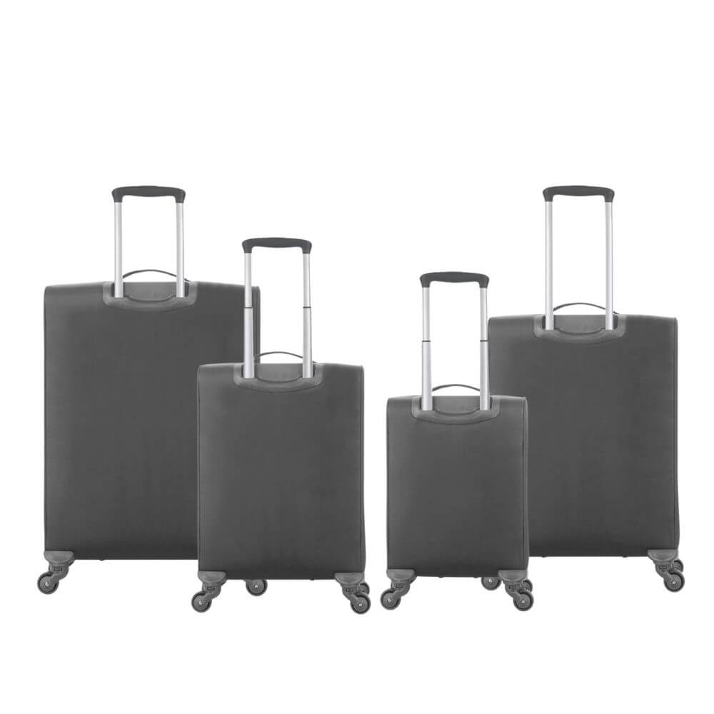 Set valijas SKORA PINK SOFT SIMIL NYLON BLACK Tamaños 18"" 20"" 24"" y 28"" - Imagen 4