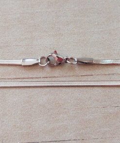CADENA DE ACERO COLA DE RATÓN CHATA 2.5 MM (paquete x 10 unidades)