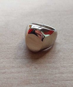ANILLO DE ACERO SELLO OVALADO