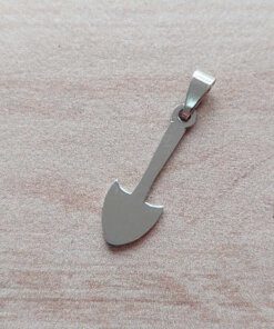 DIJE DE ACERO PALA. 9 X 26 MM