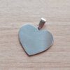 DIJE DE ACERO MEDALLA CORAZÓN 29 X 25 MM PARA GRABAR PULIDO AMBAS CARAS.- ESPESOR 1,5 MM.