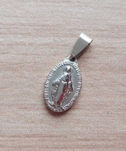 DIJE DE ACERO MEDALLA MILAGROSA 12 X 20 MM