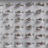 ANILLOS DE ACERO VARIOS STRASS X 36 UNIDADES SURTIDOS EN MEDIDAS Y MODELOS. (MEDIDAS DEL 16 AL 19)