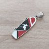 DIJE DE ACERO TABLA "THE SKATEBOARD" 11 X 37 MM