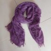 PASHMINA DEFLECADA VIOLETA CON LINEAS BLANCAS 90X180CM.