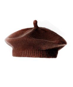 BOINA TEJIDA COLOR MARRON