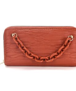 Fichero Clasic Everyday PU textura con cadena 19x9cm x1u