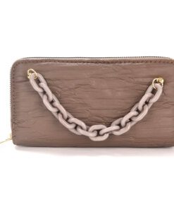 Fichero Clasic Everyday PU textura con cadena 19x9cm x1u