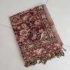 PASHMINA GRUESA INDU CON ARABESCOS Y FLECOS, MOTIVOS VARIOS. 70 X 180 CM.