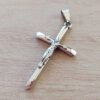 DIJE DE ACERO CRUZ CON CRISTO 29 X 50 MM