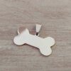 DIJE DE ACERO HUESO PARA GRABAR. MEDIDAS 30 X 15 MM. ESPESOR 1 MM