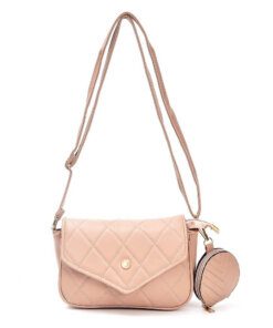 CARTERA BANDOLERA CLASSIC CON MATELASEADO Y MONEDERO 22 X 8 X 12 CM X 1UNID