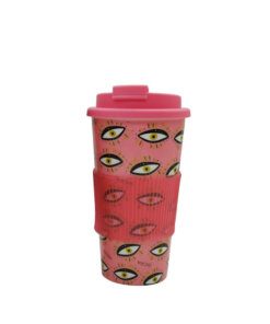 VASO TERMICO PLASTICO CON AGARRE DE SILICONA 450ML X1UNID