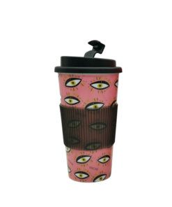 VASO TERMICO PLASTICO CON AGARRE DE SILICONA 450ML X1UNID