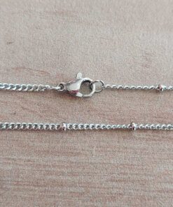 CADENA DE ACERO GRUMET 1 MM C/BOLITAS 1 MM