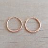 ARO ARGOLLA 1.5 MM DE ACERO ROSE CON BISAGRA. DIÁMETRO 15 MM