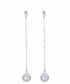 ARO PLATA SUSANITO CON CADENA Y DIJE C/ZIRCONES COLGANTE. PESO APROX 1.80 GRS.