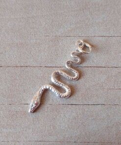 DIJE PLATA VÍBORA. 10 X 31 MM. PESO APROX 1.20 GR.