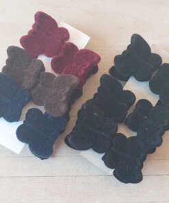 BROCHES 20 MM AFELPADOS COLORES SURTIDOS X 12 UNIDADES.