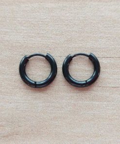 ARO ARGOLLA 2 MM DE ACERO NEGRO CON BISAGRA. DIÁMETRO INTERIOR 14 MM