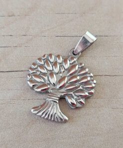 DIJE DE ACERO ÁRBOL DE LA VIDA 25 X 25 MM