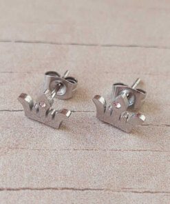 ARO DE ACERO FIGURA CORONA CON STRASS