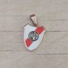 DIJE DE ACERO ESCUDO CARP ESMALTADO. MEDIDAS 14 X 20 MM