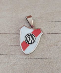 DIJE DE ACERO ESCUDO CARP ESMALTADO. MEDIDAS 14 X 20 MM