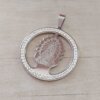 DIJE DE ACERO VIRGEN DE LUJAN CON STRASS. MEDIDA 38 MM