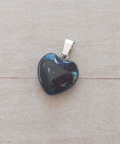 DIJE DE ACERO LLUVIA DE ESTRELLAS EN FORMA DE CORAZÓN. 15 MM