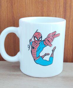 TAZA CERÁMICA BLANCA CON ESTAMPA