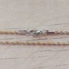 CADENA DE ACERO COMBINADO CON DORADO SOGA 0,5