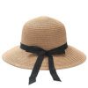 SOMBREROS CAPELINA DAMA CON MOÑO CINTA 58CM X1U