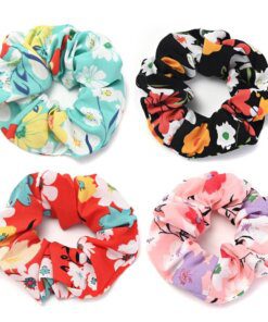 Scuncy estampado florcitas 10 cm x12 unidades