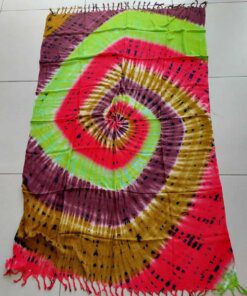 PAREO HINDU BATIK CON FLECOS 100 X 180 CM.