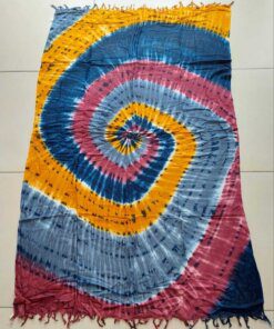 PAREO HINDU BATIK CON FLECOS 100 X 180 CM.