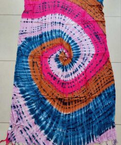 PAREO HINDU BATIK CON FLECOS 100 X 180 CM.