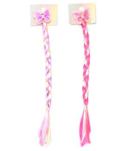 Gomita infantil trenza de pelo multicolor x1u