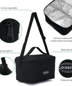 Lunchera Goodpak Negra 14x22x15 cm x1u - Imagen 2
