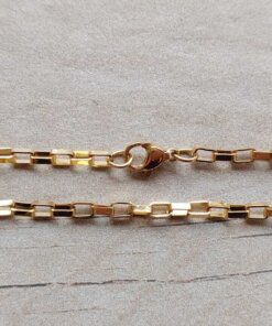 CADENA DE ACERO DORADO BOX 2.5.
