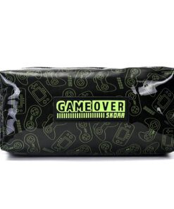 Cartuchera canopla rectangular Lets Play Gamer game over 20x8.5x6cm x1u