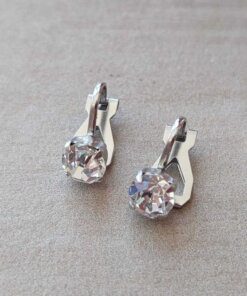 ARO DE ACERO CLIP CON STRASS BLANCO ENGARZADO