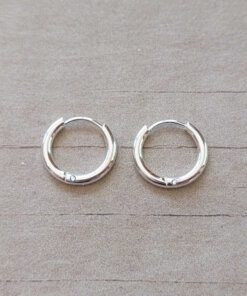ARO ARGOLLA 1.5 MM DE ACERO BLANCO CON BISAGRA. DIÁMETRO 12 MM